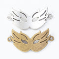 Openwork Masquerade Mask Two-Loop Metal Connector For Jewelry Making view 4