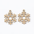 Openwork Snowflake Charm Alloy Jewelry Making Component in 3 Finish Options view 4