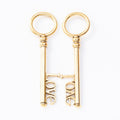 Love Word Key Metal Charms In Five Antique Finishes view 4