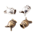 Fish Shaped Large Hole Metal Bead For Jewelry Making And Craft Projects view 4