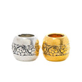 Paw Print Barrel Bead in 2 Metal Finishes for Jewelry Making view 4