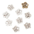 2-Finish Tiny Butterfly Metal Jewelry Components for Crafts view 4