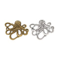 Openwork Octopus Charm in 2 Metal Finishes for Jewelry Making view 4