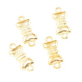 Bow Connector in 3 Metal Finishes for Jewelry Making view 4