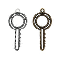 Round Head Key Metal Charms in Two Finishes for Jewelry Making view 4