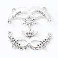 Crowned Masquerade Mask Multi-Loop Connector in Three Finishes view 4