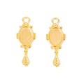 Vintage Hand Mirror Charm in 4 Finishes for DIY Jewelry Making view 4