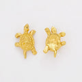 Textured Turtle Metal Charm Pendant For Jewelry Making view 4