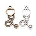 Stethoscope Charm in 2 Finishes for Jewelry Making view 4