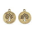 Family Tree Disc Metal Charm 2 Finish Options Craft Supply view 4