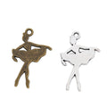 Ballerina Dancer Detailed Metal Charm in 2 Finishes view 4