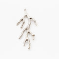 Textured Branch Metal Charms in Three Finish Options view 4