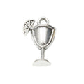 Cocktail Glass and Citrus Slice Charm in Two Finishes view 4