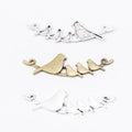 Birds on Branch Double Loop Connector in Two Antique Finishes view 4