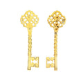 Vintage Ornate Key Charm in 4 Finishes for DIY Jewelry Making view 4