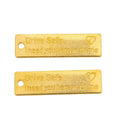 Drive Safe Quote Charm in 4 Metal Finishes for Jewelry Making view 4