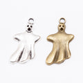 Draped Ghost Charm Alloy Jewelry Making Component in 2 Finish Options view 4