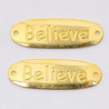 Believe Bar Connector Metal Component in 4 Distinct Finishes for Jewelry Making view 4