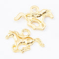 Running Horse Metal Charm in 6 Distinct Finishes for Jewelry Making view 4