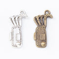 Golf Bag Charm in 2 Metal Finishes for Jewelry Making view 4