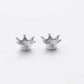 4-Finish Mini Crown Bead Cap Metal Jewelry Components for Crafts view 4