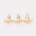 Bronze Silver and Rose Gold Octopus Charms for Jewelry Making view 4