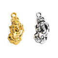 Pixiu Cloud Metal Charm in Textured Metal for Jewelry Making view 4