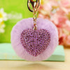 Crystal-Heart Purple-Pom