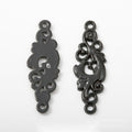 Black Floral And Leaf Connectors Metal Jewelry Making Pieces view 7