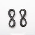 Infinity Link Connectors in Three Black Metal Designs view 7
