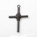 Assorted Black Cross Metal Pendant Charms in 8 Distinct Finishes view 12
