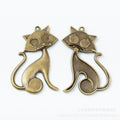 Zinc Alloy Cat Charm Pendant No.551848 for DIY Necklace Bracelet Jewelry Making view 3