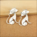 Zinc Alloy Cat Charm Pendant No.551848 for DIY Necklace Bracelet Jewelry Making view 4