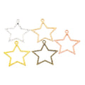 Zinc Alloy Five Point Star Charm Pendant No.644514 for DIY Necklace Bracelet Jewelry Making view 5