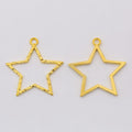 Zinc Alloy Five Point Star Charm Pendant No.644514 for DIY Necklace Bracelet Jewelry Making view 4
