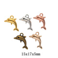 Zinc Alloy Dolphin Charm Pendant for DIY Necklace Bracelet Jewelry Making view 1