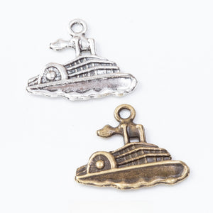 Zinc Alloy Sailboat Charm Pendant No.895603 for DIY Necklace Bracelet Jewelry Making