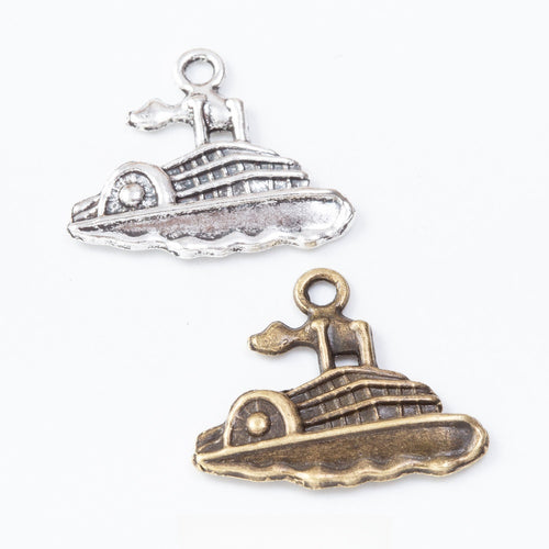 Zinc Alloy Sailboat Charm Pendant No.895603 for DIY Necklace Bracelet Jewelry Making