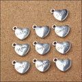Zinc Alloy Heart Letter Charm Pendant No.274918 for DIY Necklace Bracelet Jewelry Making view 4