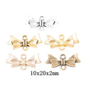 Zinc Alloy Bow Charm Pendant No.564196 for DIY Necklace Bracelet Jewelry Making view 1