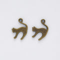 Zinc Alloy Cat Charm Pendant No.299412 for DIY Necklace Bracelet Jewelry Making view 3