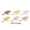 Zinc Alloy Dolphin Charm Pendant No.901985 for DIY Necklace Bracelet Jewelry Making view 1