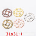 Zinc Alloy Gear Charm Pendant No.669055 for DIY Necklace Bracelet Jewelry Making view 1