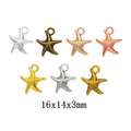 Zinc Alloy Starfish Charm Pendant No.148324 for DIY Necklace Bracelet Jewelry Making view 1