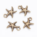Zinc Alloy Starfish Charm Pendant No.148324 for DIY Necklace Bracelet Jewelry Making view 2