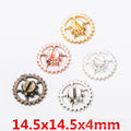 Zinc Alloy Gear Charm Pendant No.538900 for DIY Necklace Bracelet Jewelry Making view 1