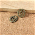 Zinc Alloy Gear Charm Pendant No.681224 for DIY Necklace Bracelet Jewelry Making view 3