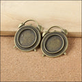 20mm Zinc Alloy Round Clock Bezel Charm Pendant for DIY Necklace Bracelet Jewelry Making view 4