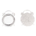 20mm Zinc Alloy Round Clock Bezel Charm Pendant for DIY Necklace Bracelet Jewelry Making view 2