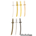 Zinc Alloy Samurai Sword Charm Pendant for DIY Necklace Bracelet Jewelry Making view 1